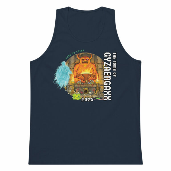 The Tomb of Gyzaengaxx Men’s premium tank top Designed by Chet Minton - Image 7