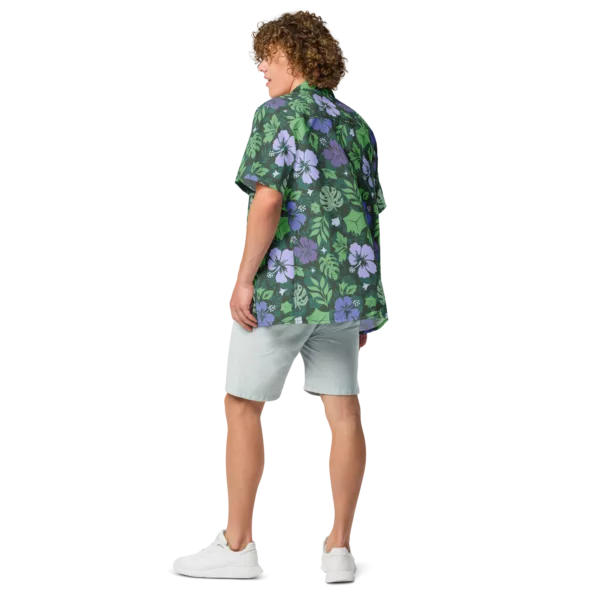 Purple Gooey Cube Hawaiian Shirt - Image 8