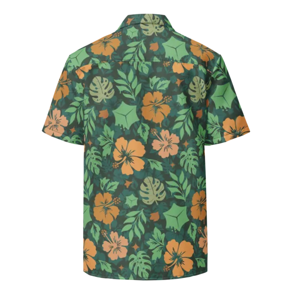 Orange Gooey Cube Hawaiian Shirt - Image 2