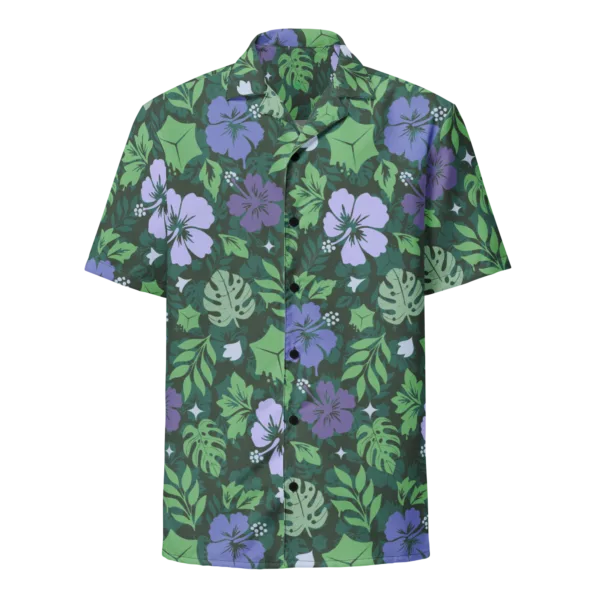 Purple Gooey Cube Hawaiian Shirt - Image 6