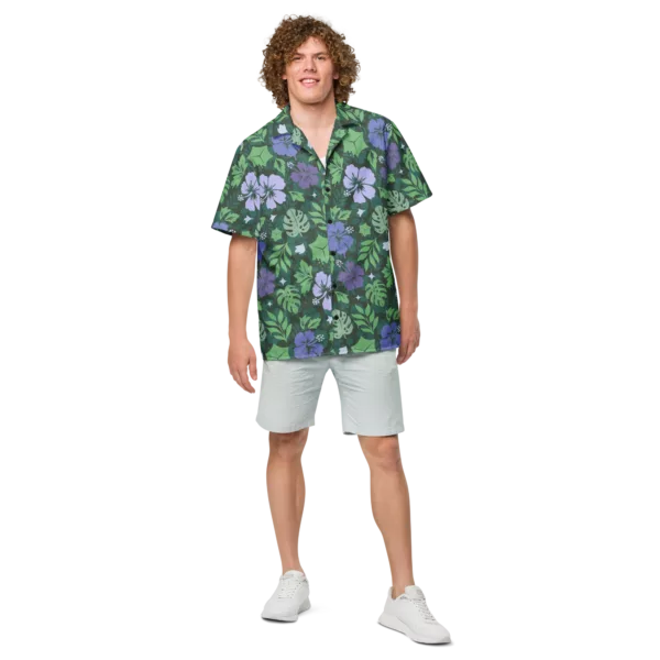 Purple Gooey Cube Hawaiian Shirt