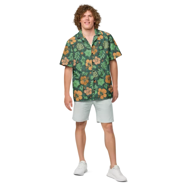 Orange Gooey Cube Hawaiian Shirt