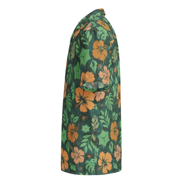 Orange Gooey Cube Hawaiian Shirt - Image 6