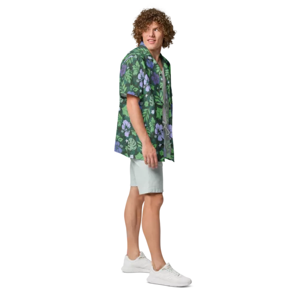 Purple Gooey Cube Hawaiian Shirt - Image 2