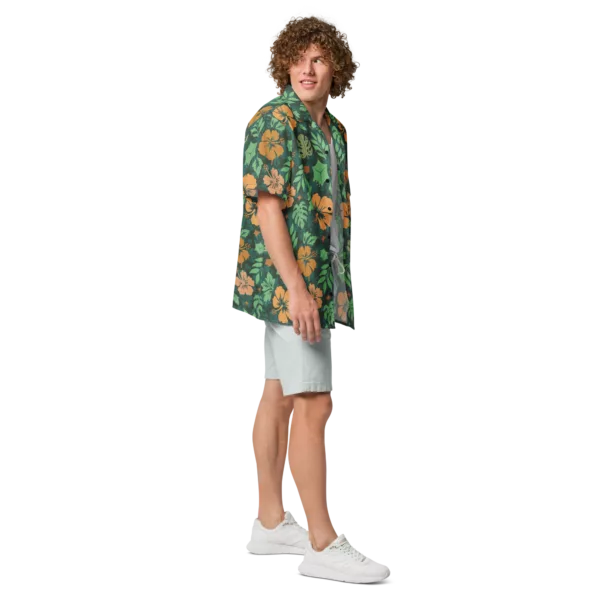 Orange Gooey Cube Hawaiian Shirt - Image 8
